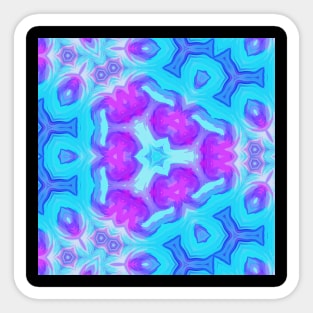 Kaleidoscope of Crystal Lines Of Purples and Blue Sticker